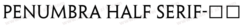 Penumbra Half Serif字体转换